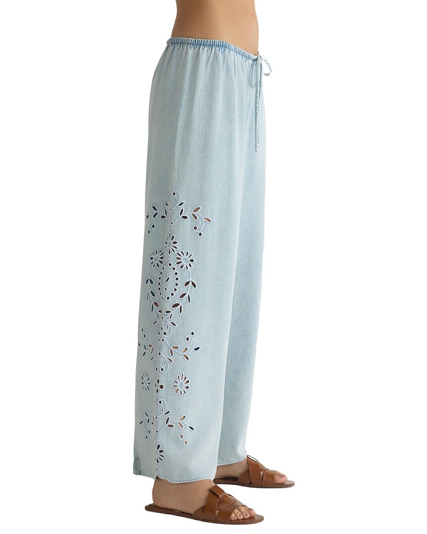 Bella Dahl Side Embroidered Beach Pant
