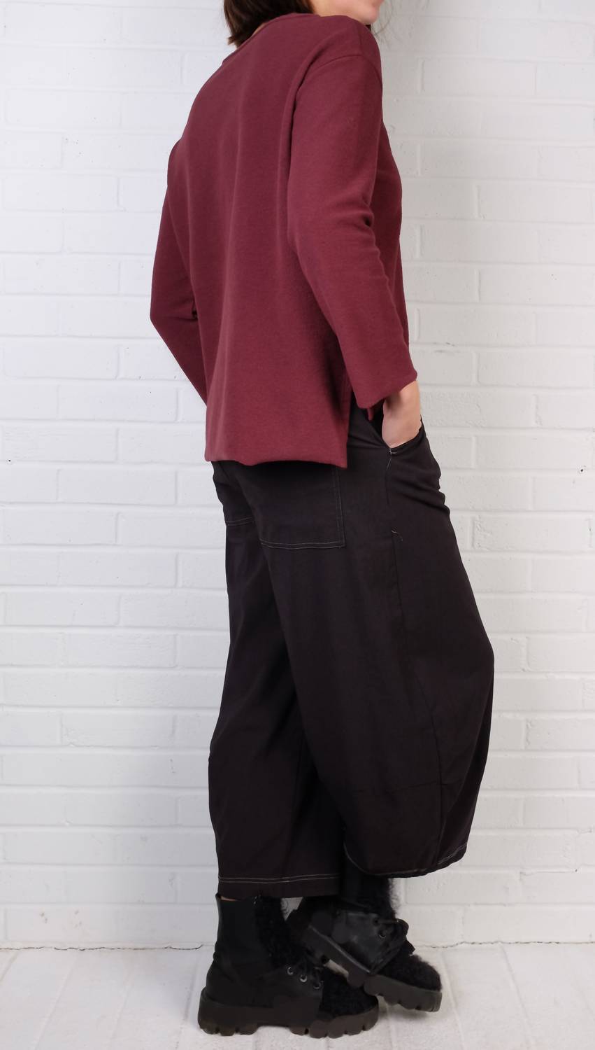 Cargo Pocket Trousers In Black
