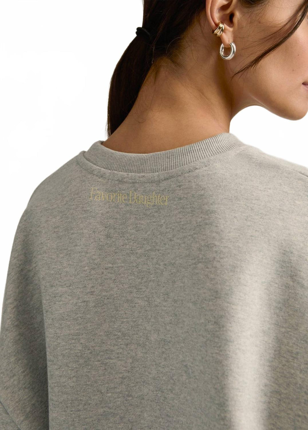 Sports Mom Sweatshirt In Grey