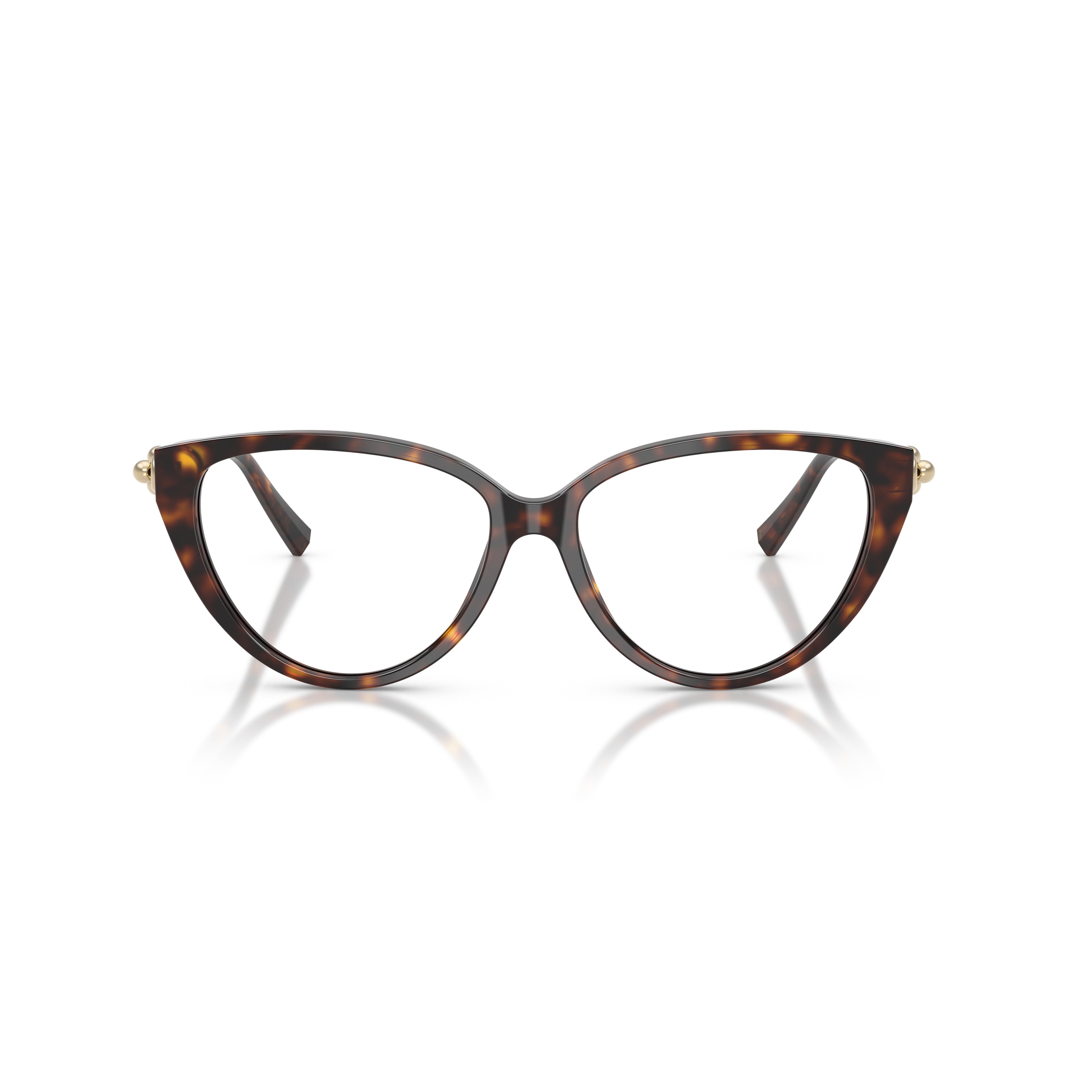 Cat-Eye Sunglasses With Tortoiseshell Frame And Gold Accents