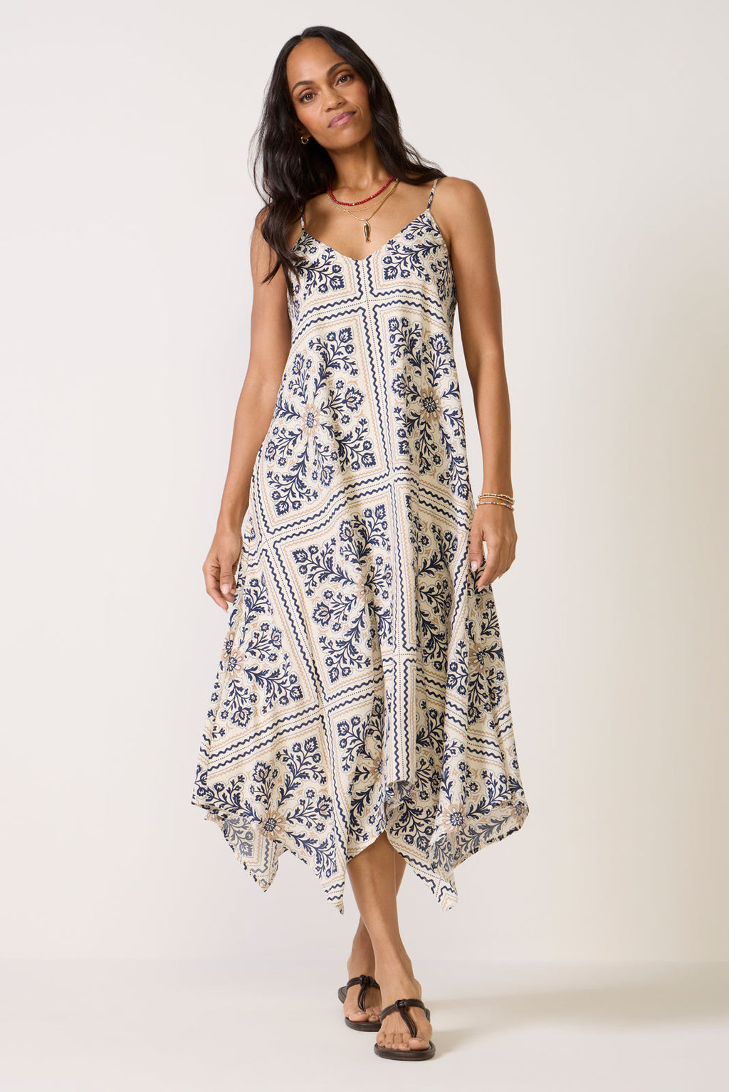 Women's Maggie Handkerchief Midi Dress