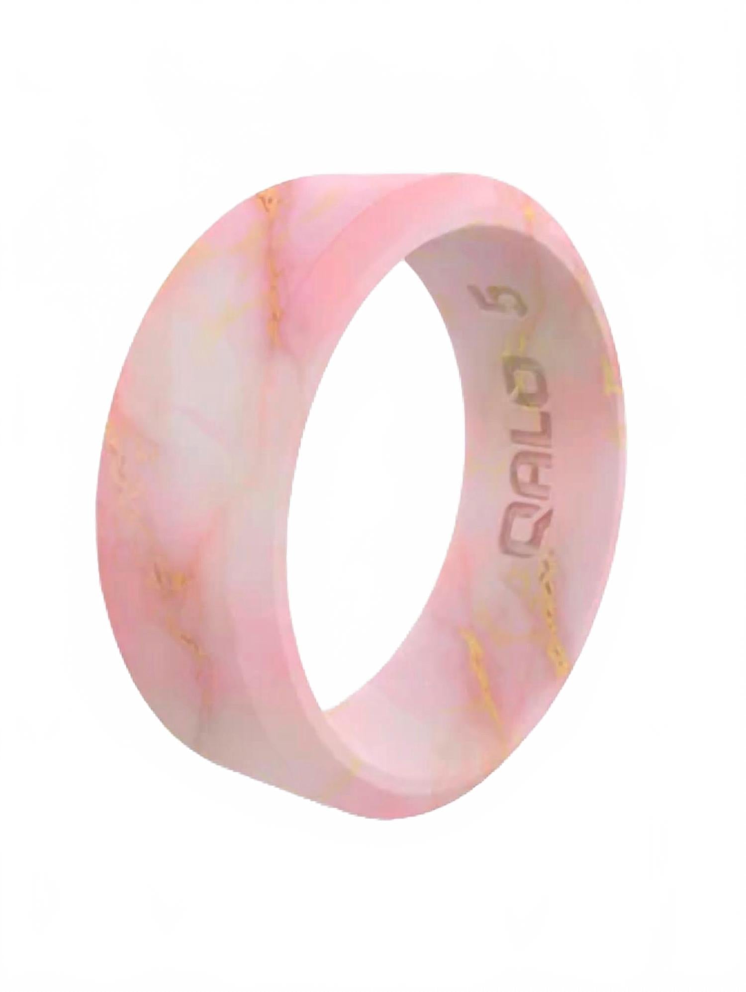 Women's Silicone Modern Rouge Ring In Metallic Marble