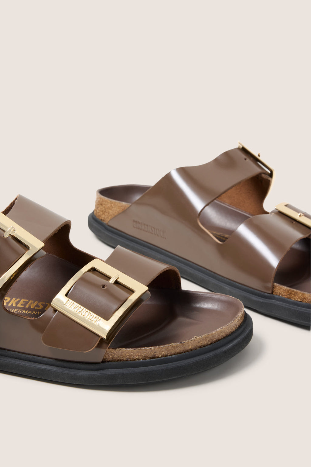 Women's Arizona Droplet Buckle High Shine Sandals