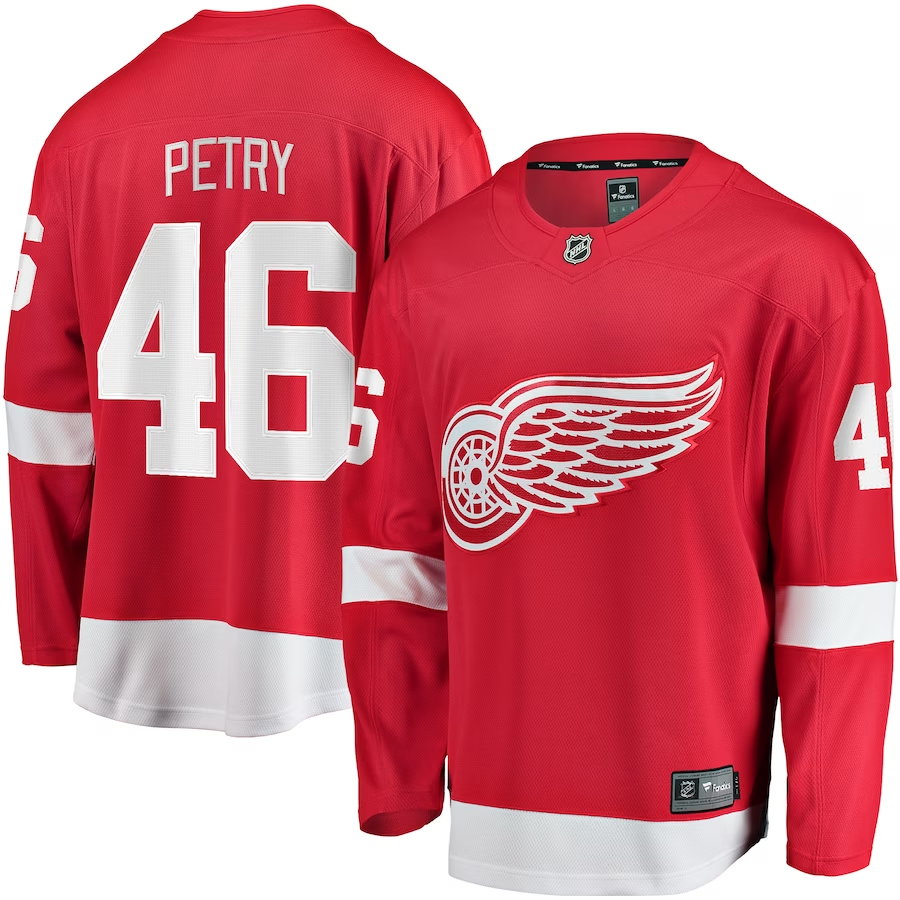 Men's Detroit Red Wings Jeff Petry #46 Red Home Breakaway jersey