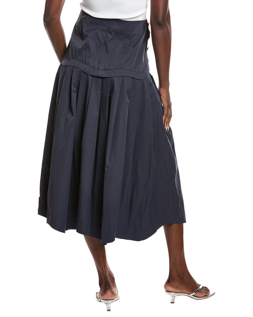 Gracia Midi Length Pleated Skirt