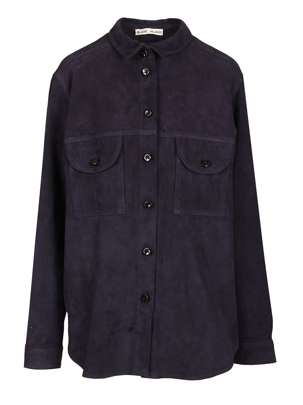 Blazé Milano Women Viva Berber Suede Shirt