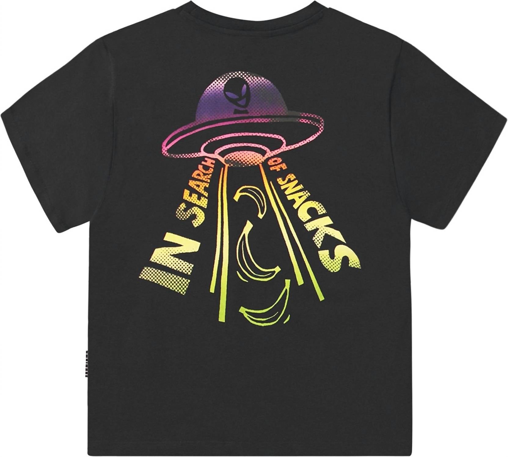 Boy's In Search Of Snacks Rodney Short Sleeve Tee In Black