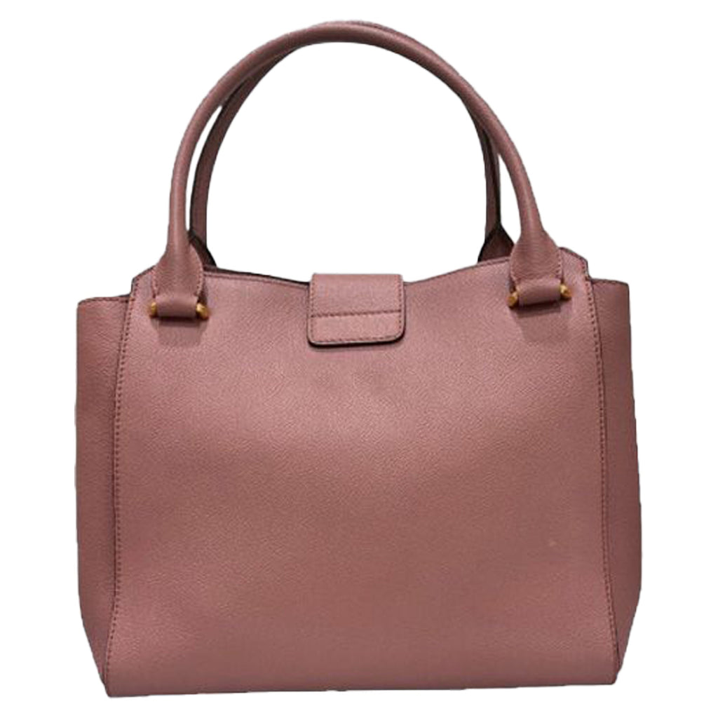 Leather Grainy Buckle Two-way Bag