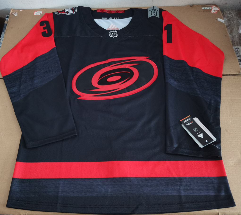 Men's Carolina Hurricanes Frederik Andersen #31 Black Player Game jersey