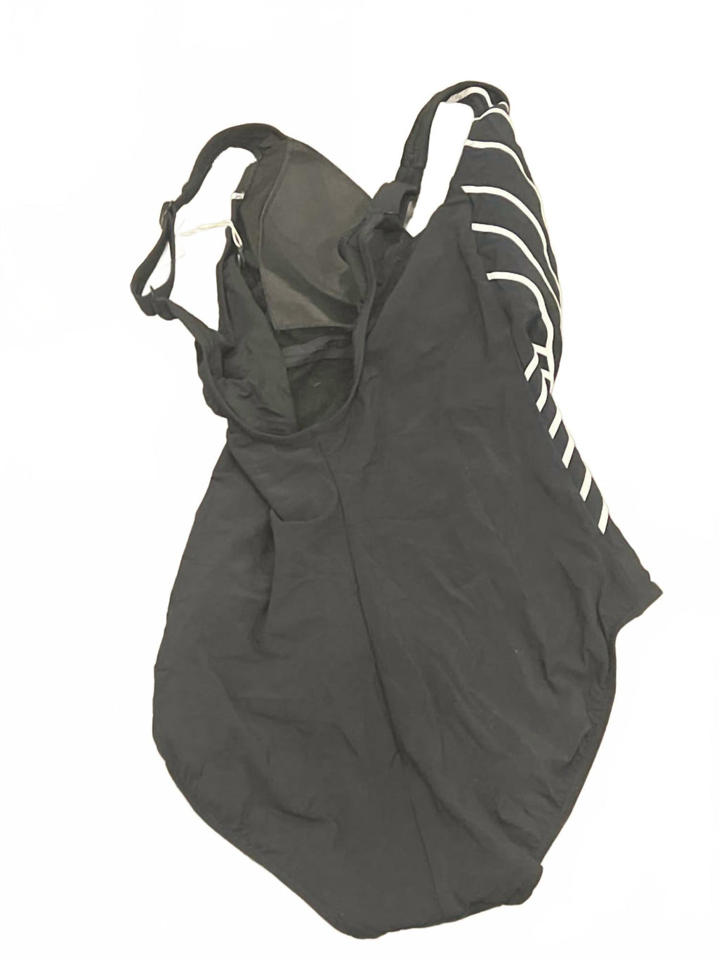Women’S Embrace V-Neck Surplice One Piece Swimsuit In Black/white