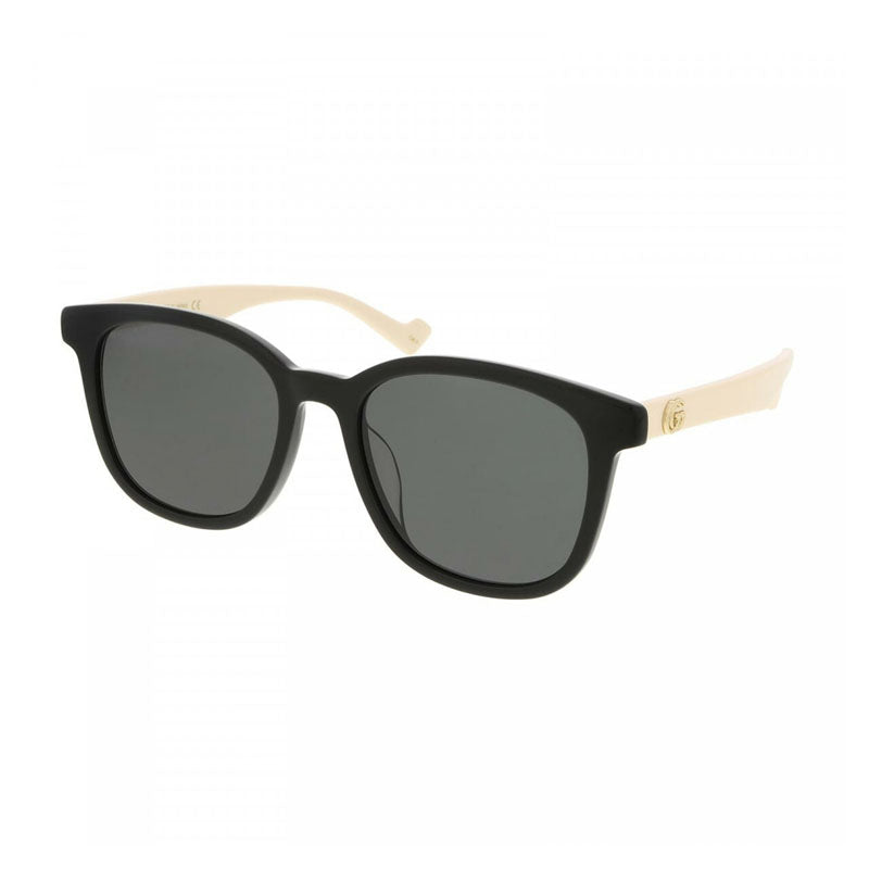 Gucci Sunglasses Oval Full Rim, Black Frame And Grey Lens Gg1001Sk003
