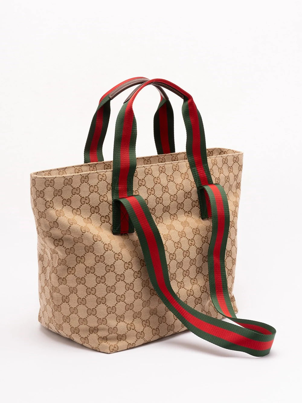 Gucci Men `Gg` Canvas Tote Bag