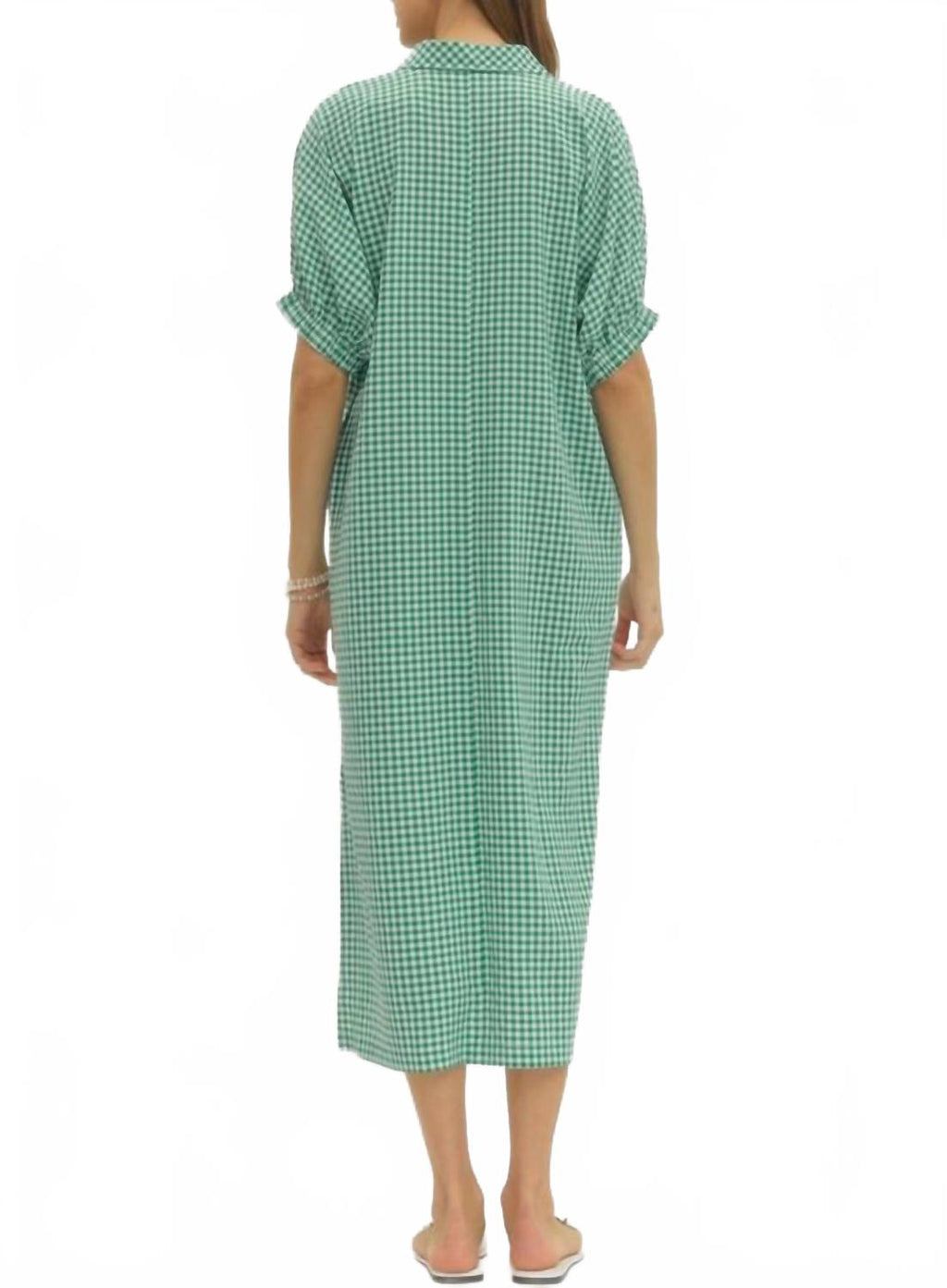 Augusta Midi Dress In Green