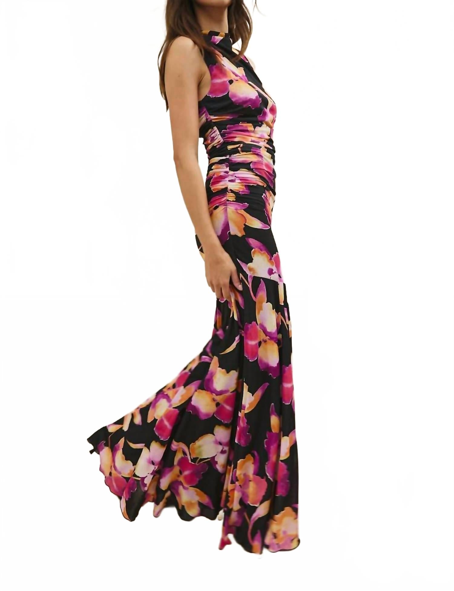 Cosmos Maxi Dress In Dusk Orchid