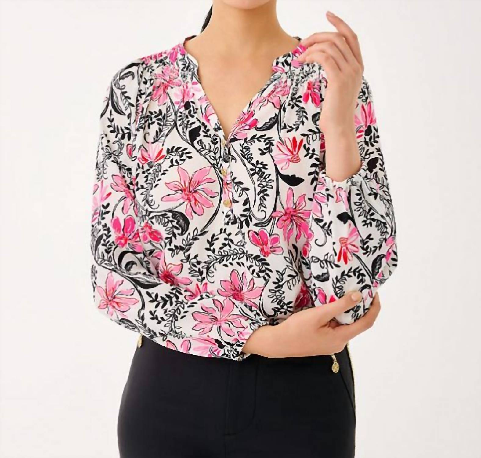 Elsa Top In Coconut Sunshine Seekers