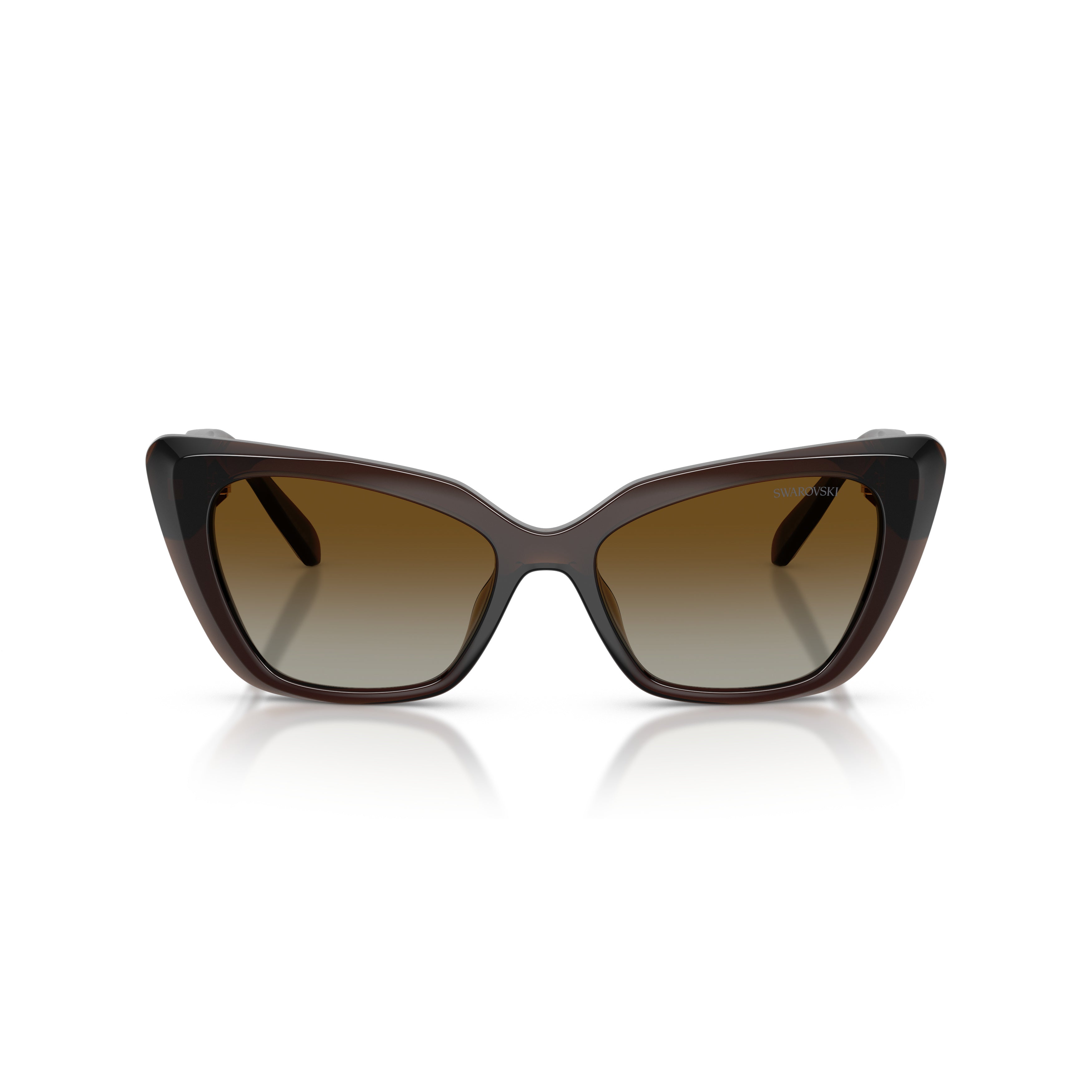 0Sk6047 Bold Cat-Eye Sunglasses with Gold-Tone Embellishments
