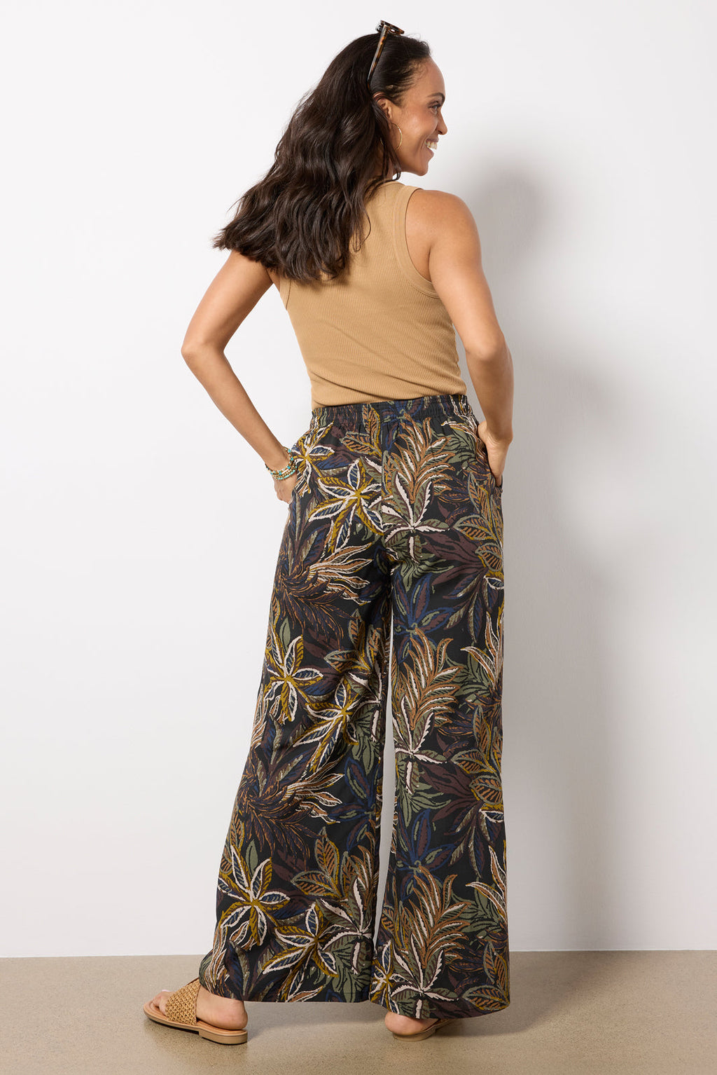 Women's Isla Palm Printed Pants