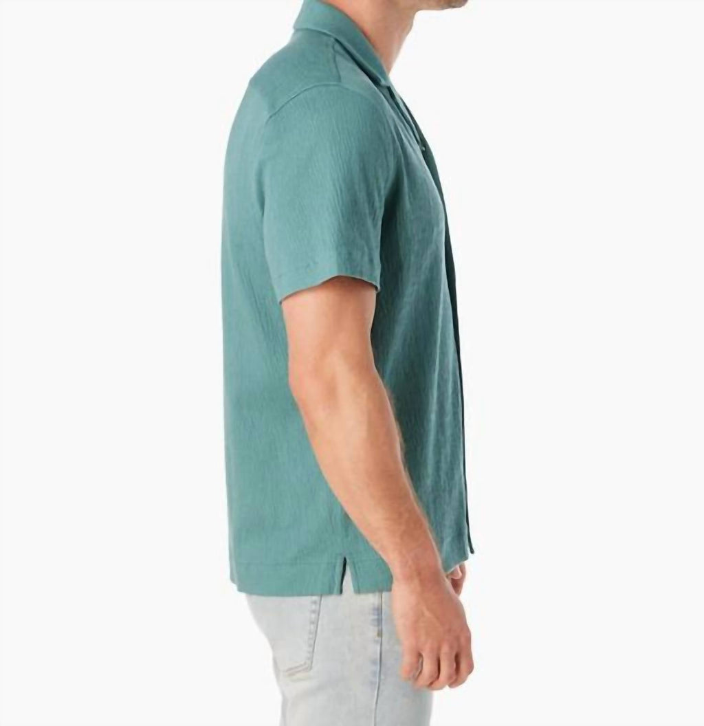 Babylon Camp Shirt In Sea Green