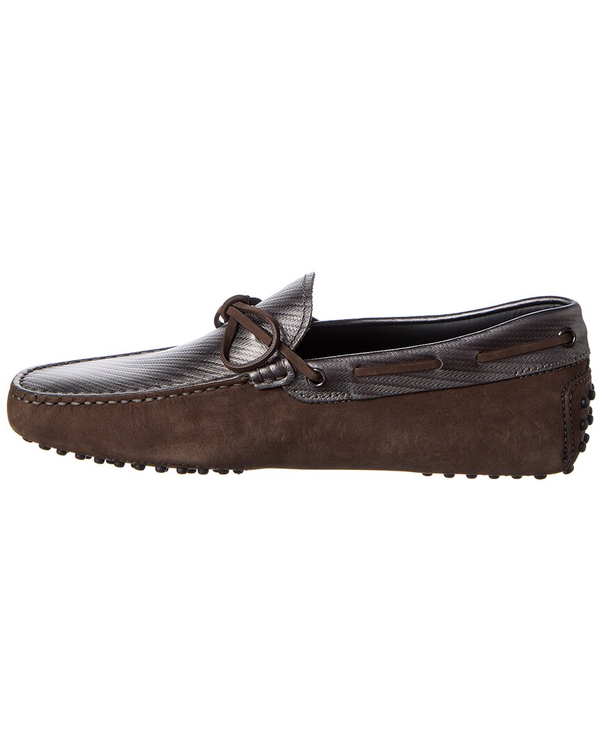 TOD’s x Ferrari New Gommini Suede & Leather Loafer