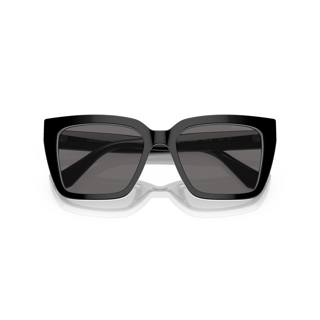 0Sk6013 Oversized Square Frame Sunglasses with Crystal Accents