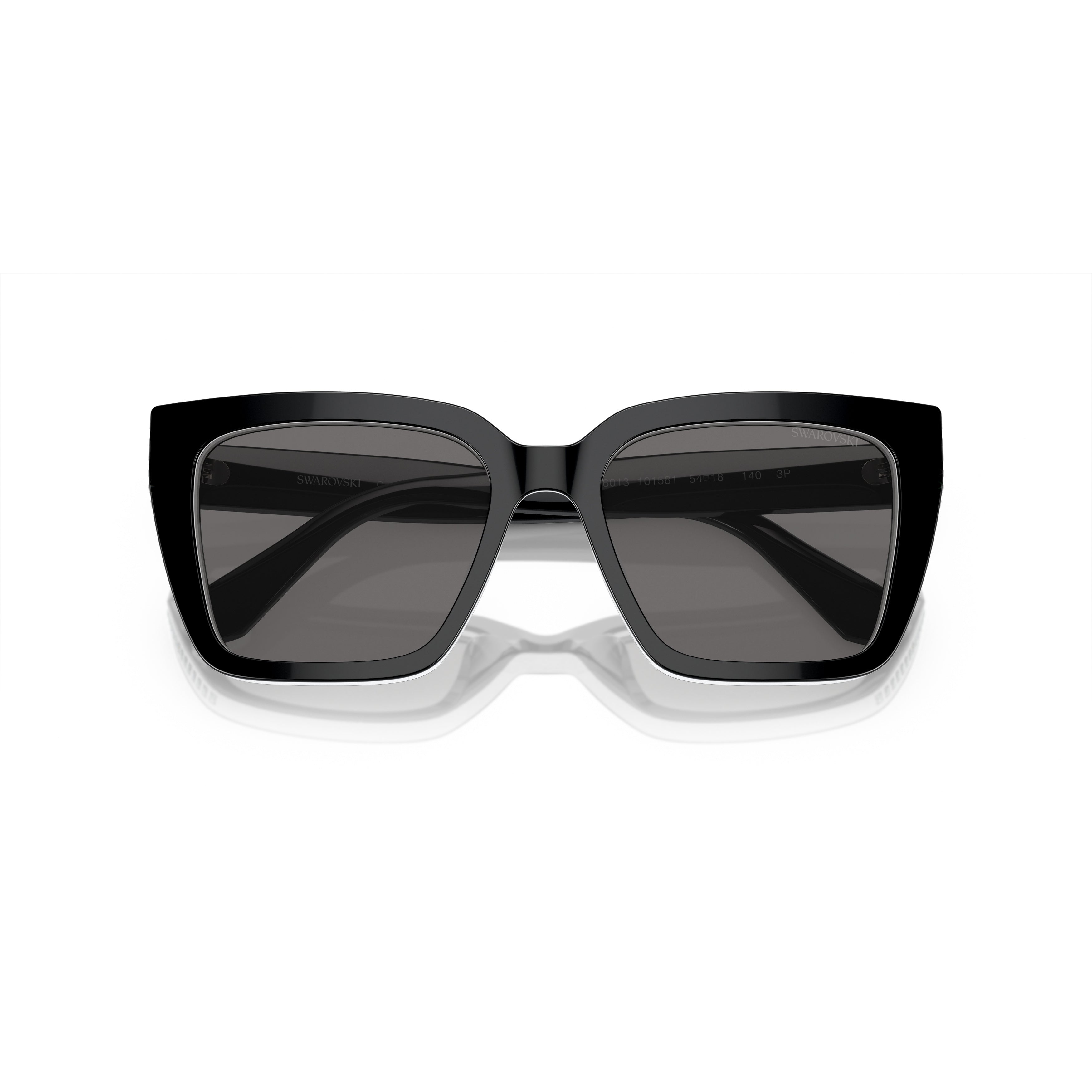 0Sk6013 Oversized Square Frame Sunglasses with Crystal Accents