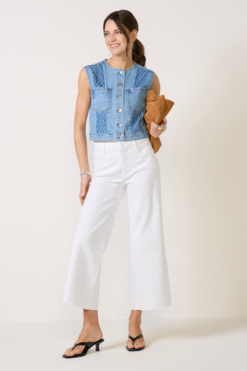 Women's Greta Pieced Denim Vest