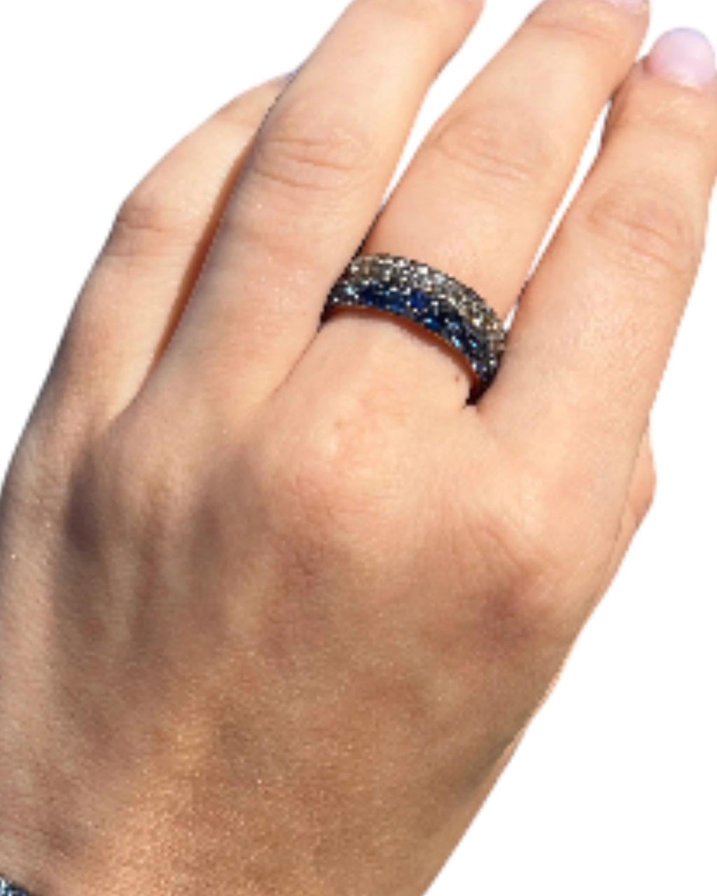 Women's Diamond Band Ring In Champagne
