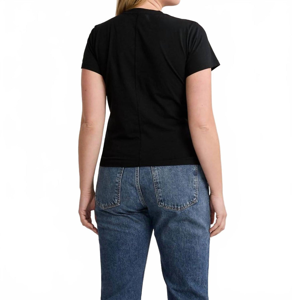 Charlotte Crew Neck Tee In Black