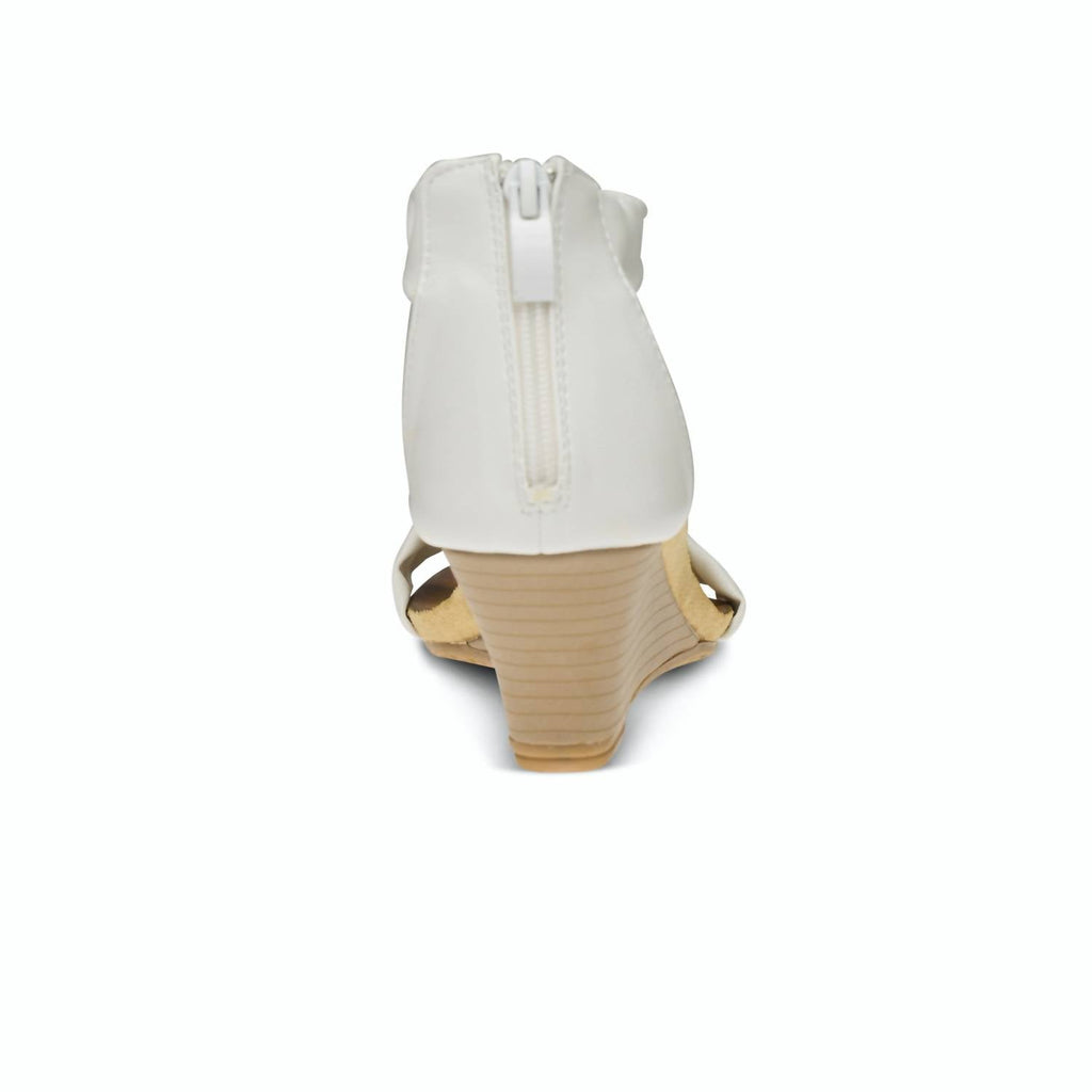 Women's Harlequin Wedge Sandal In White