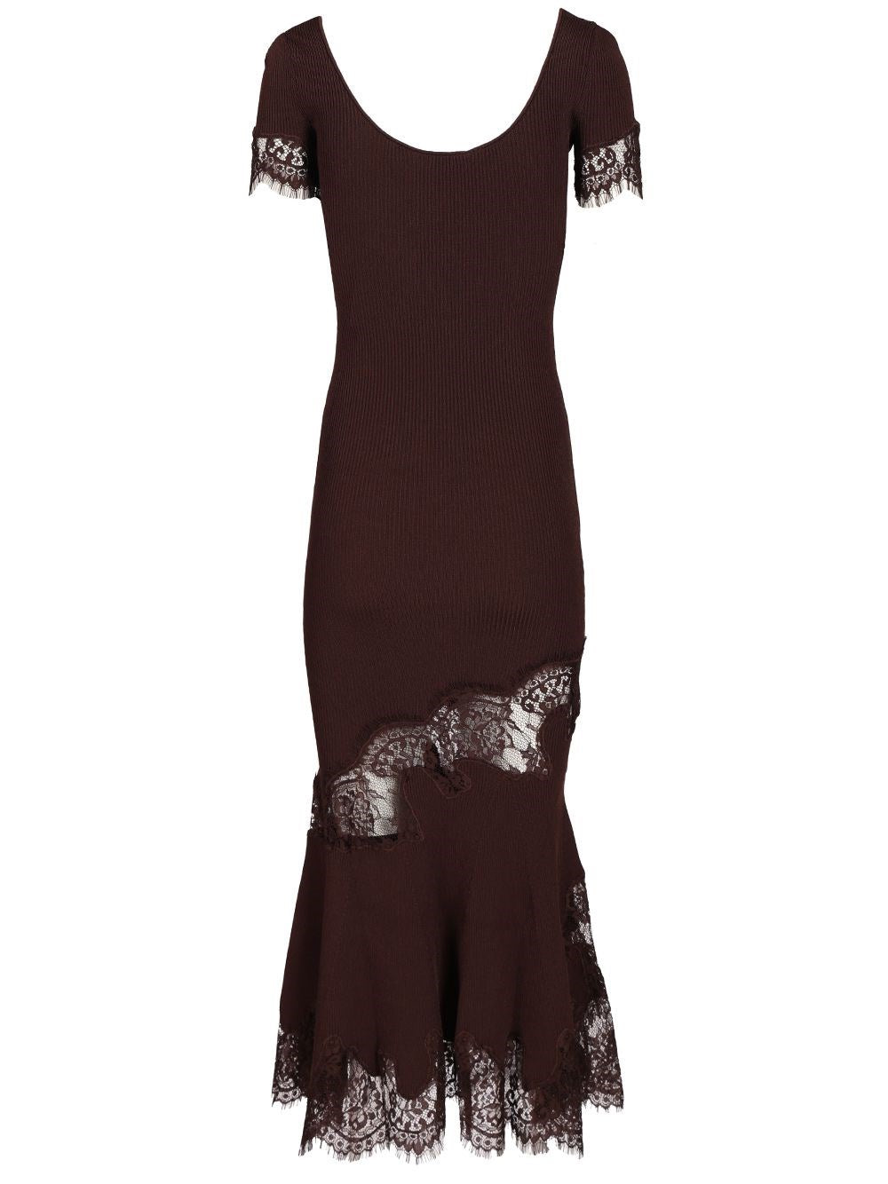 Self-Portrait Women Ribbed Midi Dress