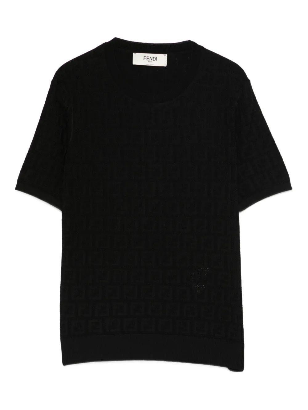 Fendi Women Ff Cotton And Viscose Sweater