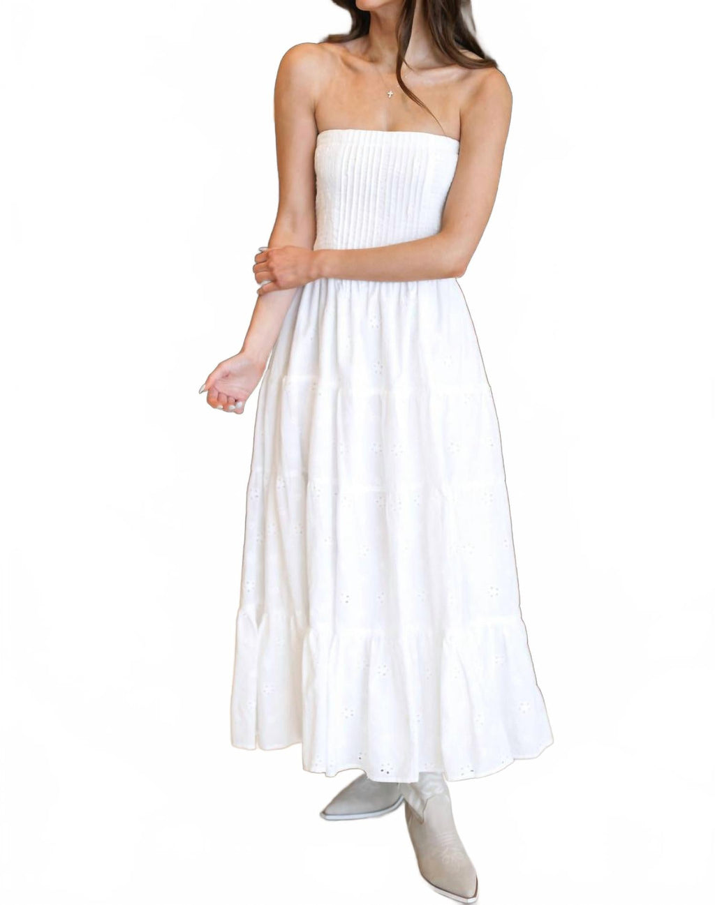 Hadley Dress In White