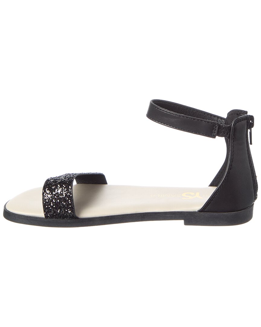 Yosi Samra Miss Cambelle Glitter Leather Sandal