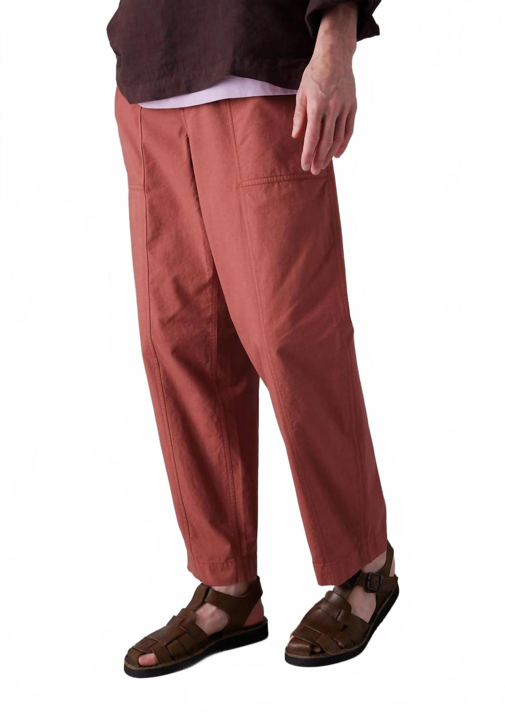 Workwear Trousers In Red Brick