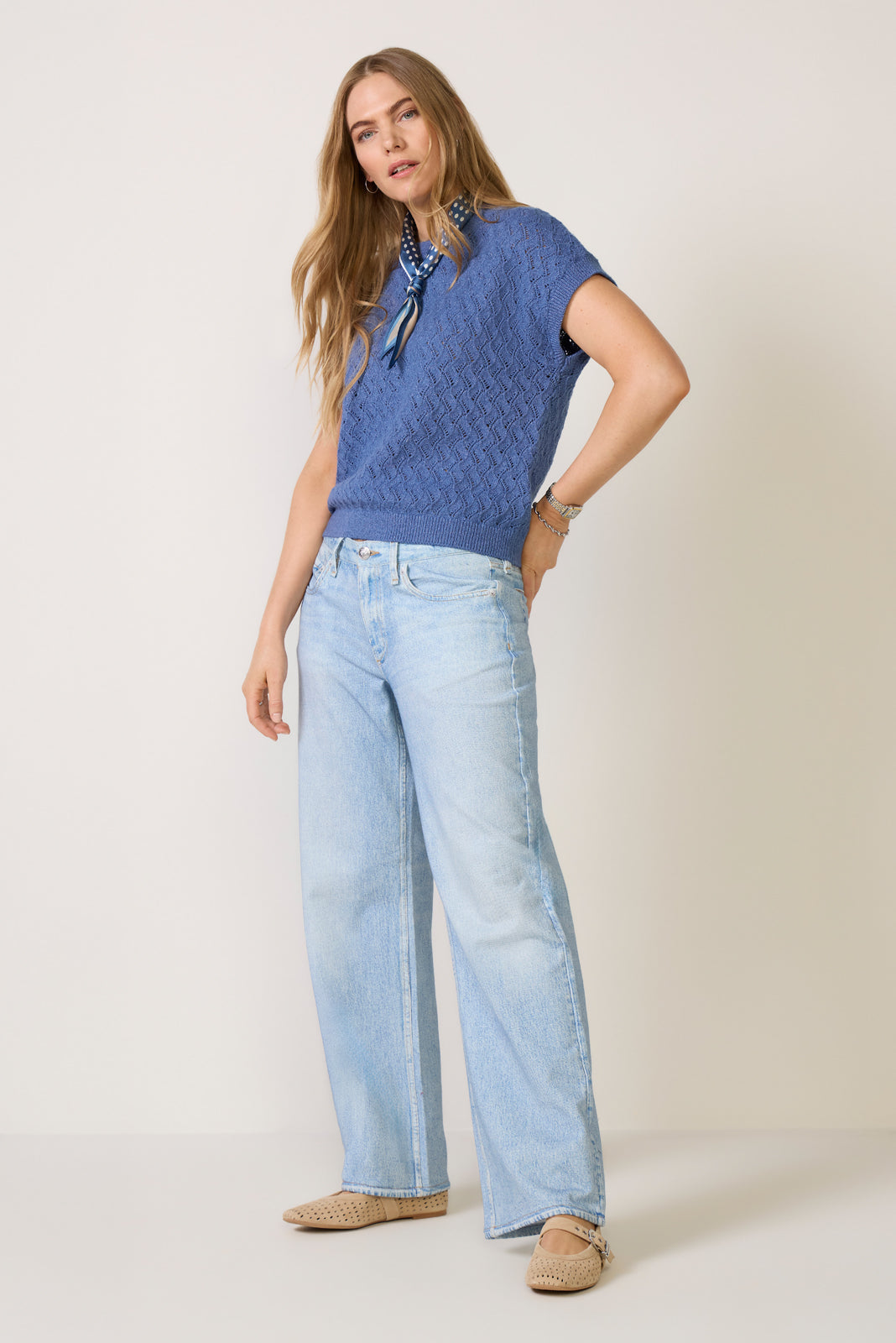 Women's Manae Pointelle Knit Top