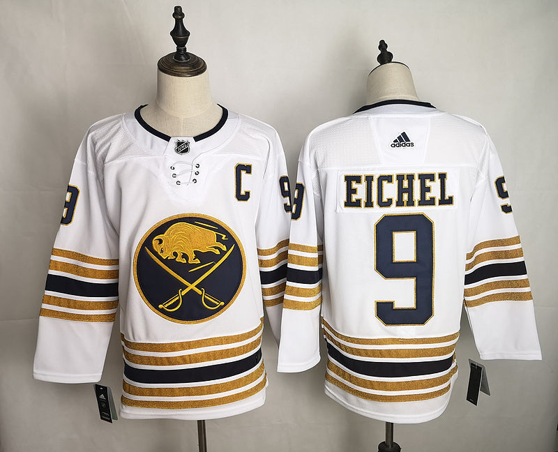 Men's Buffalo Sabres Jack Eichel #9 White Player jersey