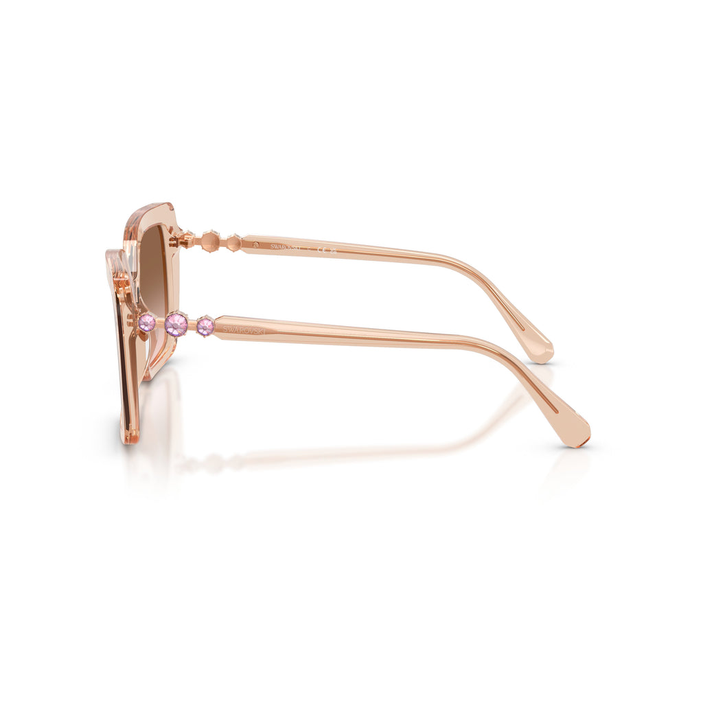 0Sk6049 Bold Oversized Square Sunglasses with Crystal Embellishments