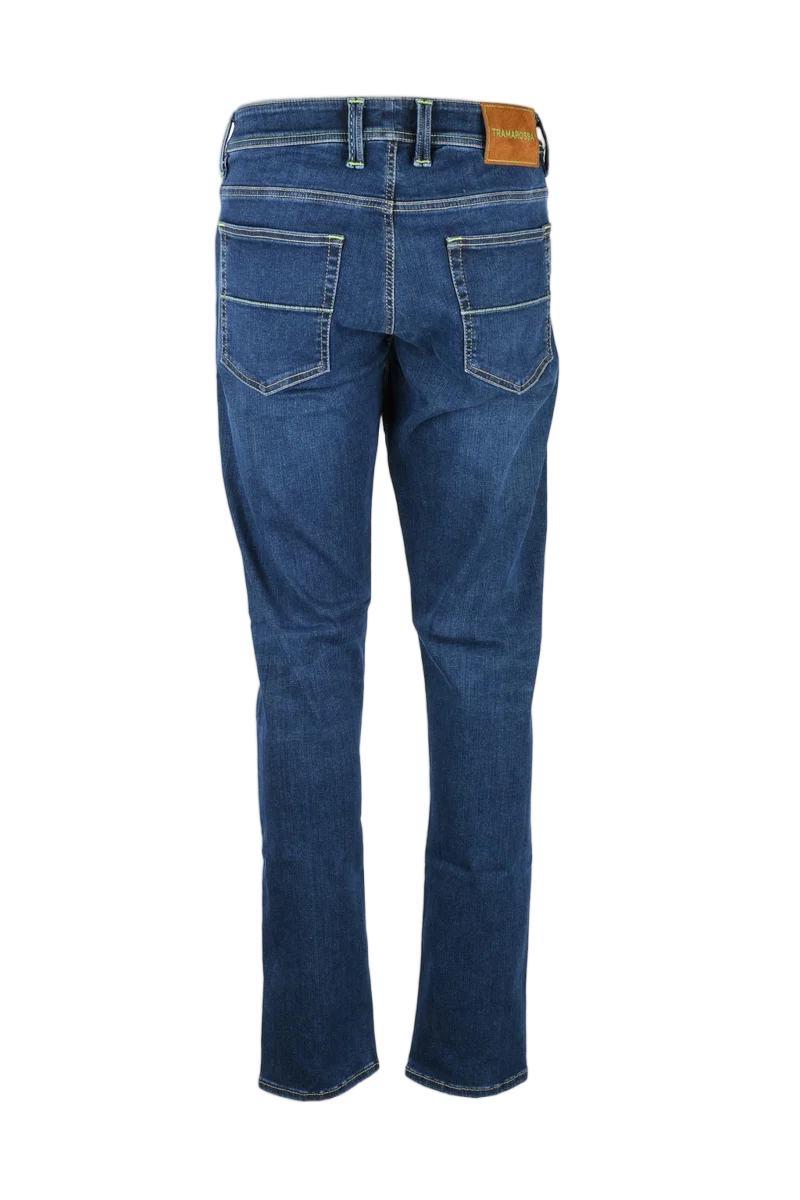 Blue Cotton Pes Elastane Jeans