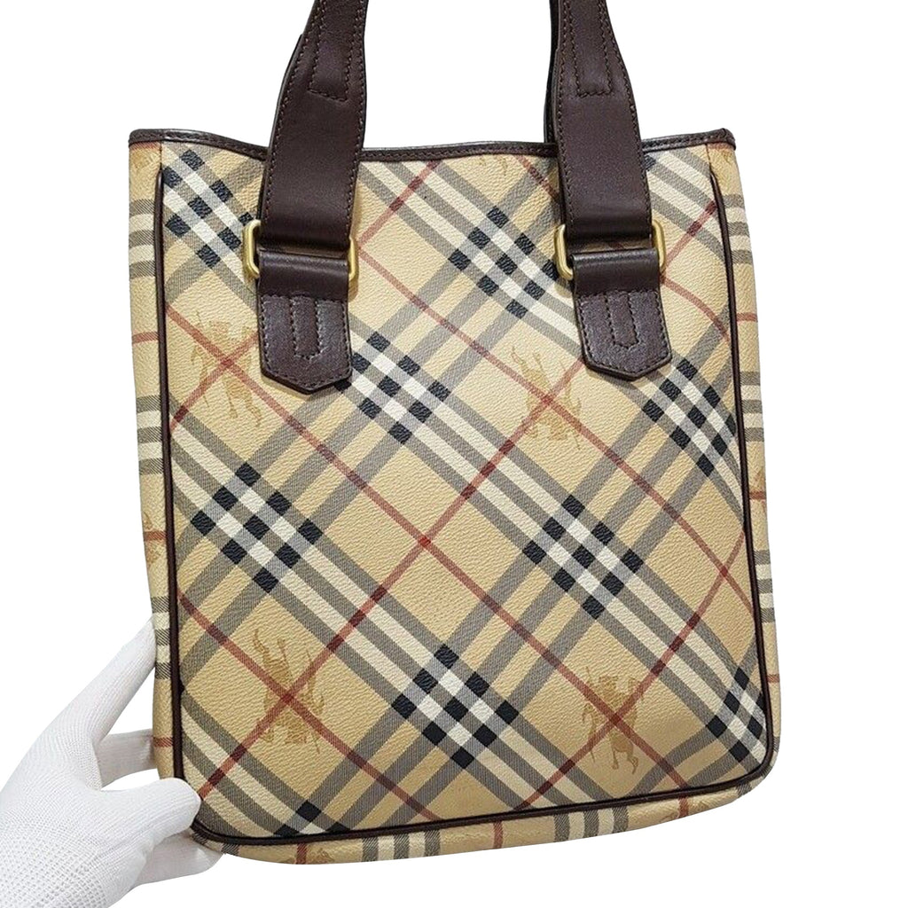 Buckled Check Shoulder Bag