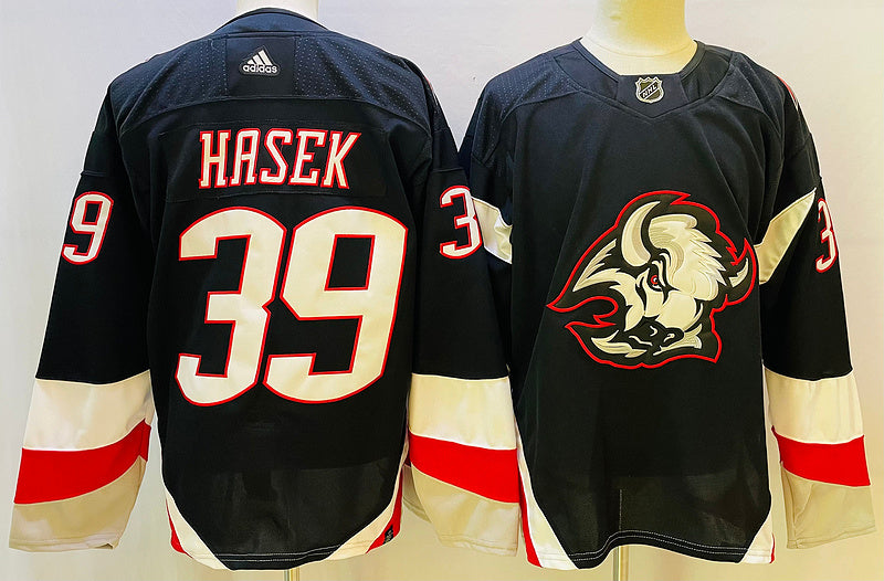 Men's Buffalo Sabres Dominik Hasek #39 Black Player jersey