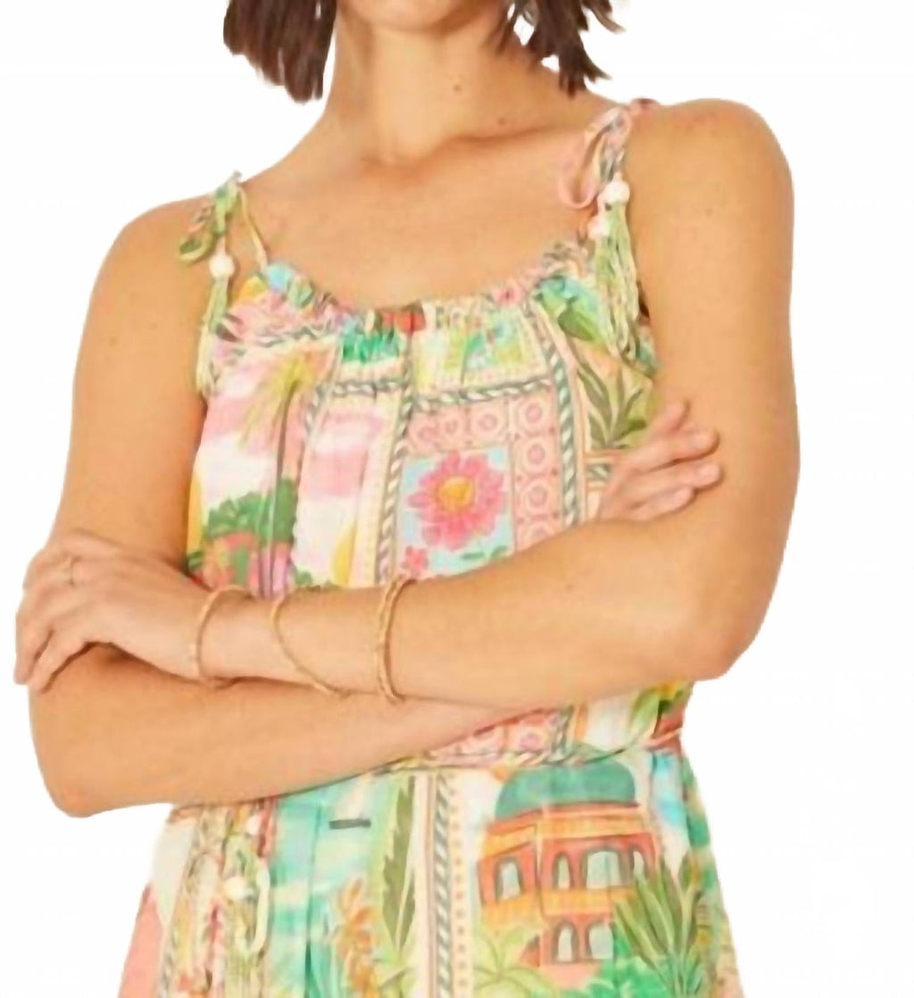 Maddison Midi Dress In Mr Capri