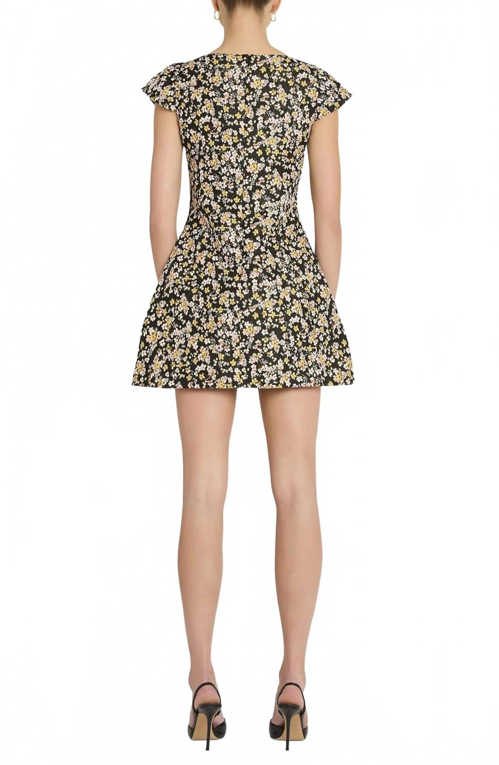 Abella Mini Dress In Black Multi