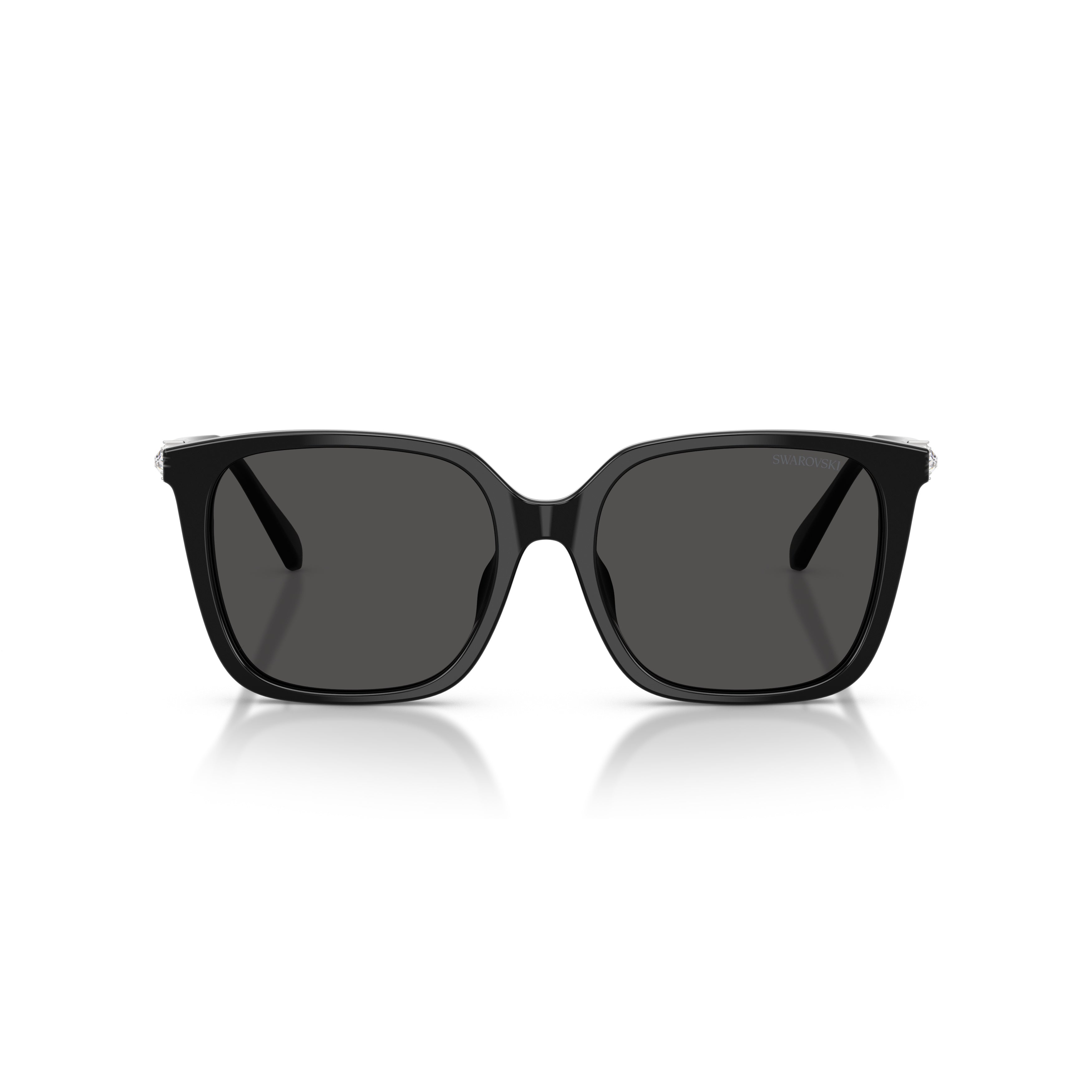 0Sk6053D Square Frame Acetate Sunglasses with Crystal Embellishments