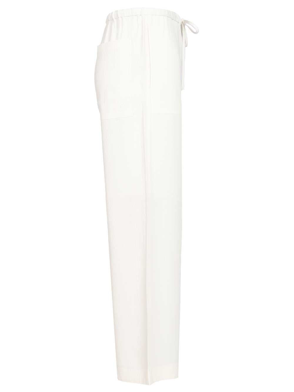 Toteme Women Woven Stripe Drawstring Trousers