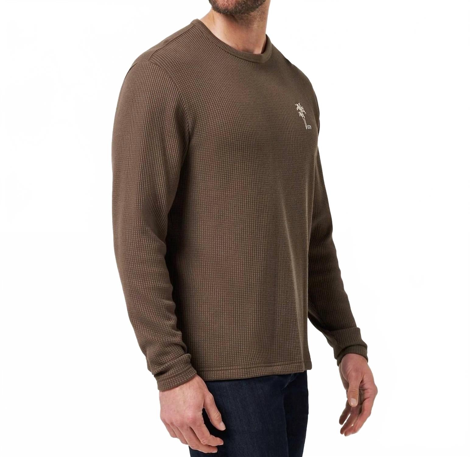 Souvenir Stand Pullover T Shirt In Chocolate Brown