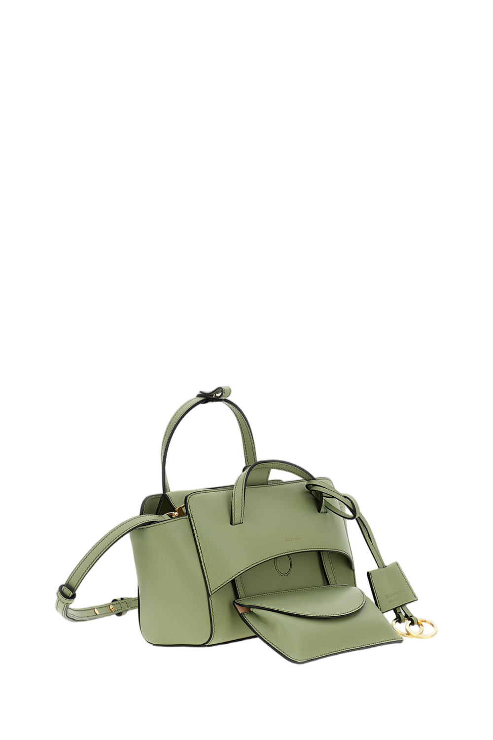 Green Flap S Leather Crossbody Bag