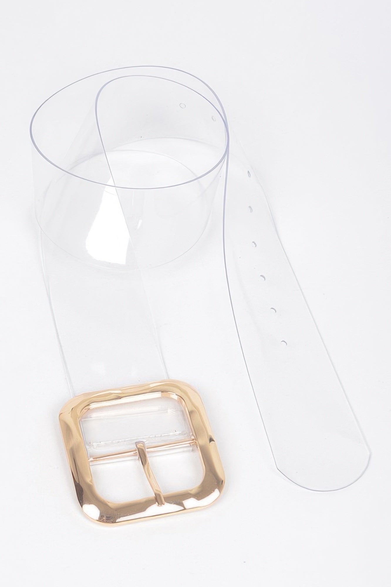 Transparent Metal Buckle Belt