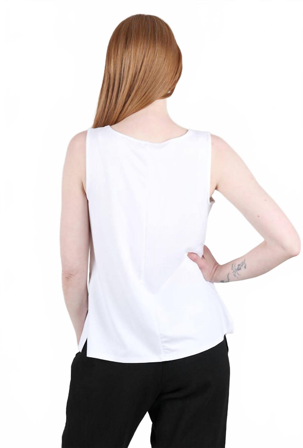 Core Travel Tank Top In White