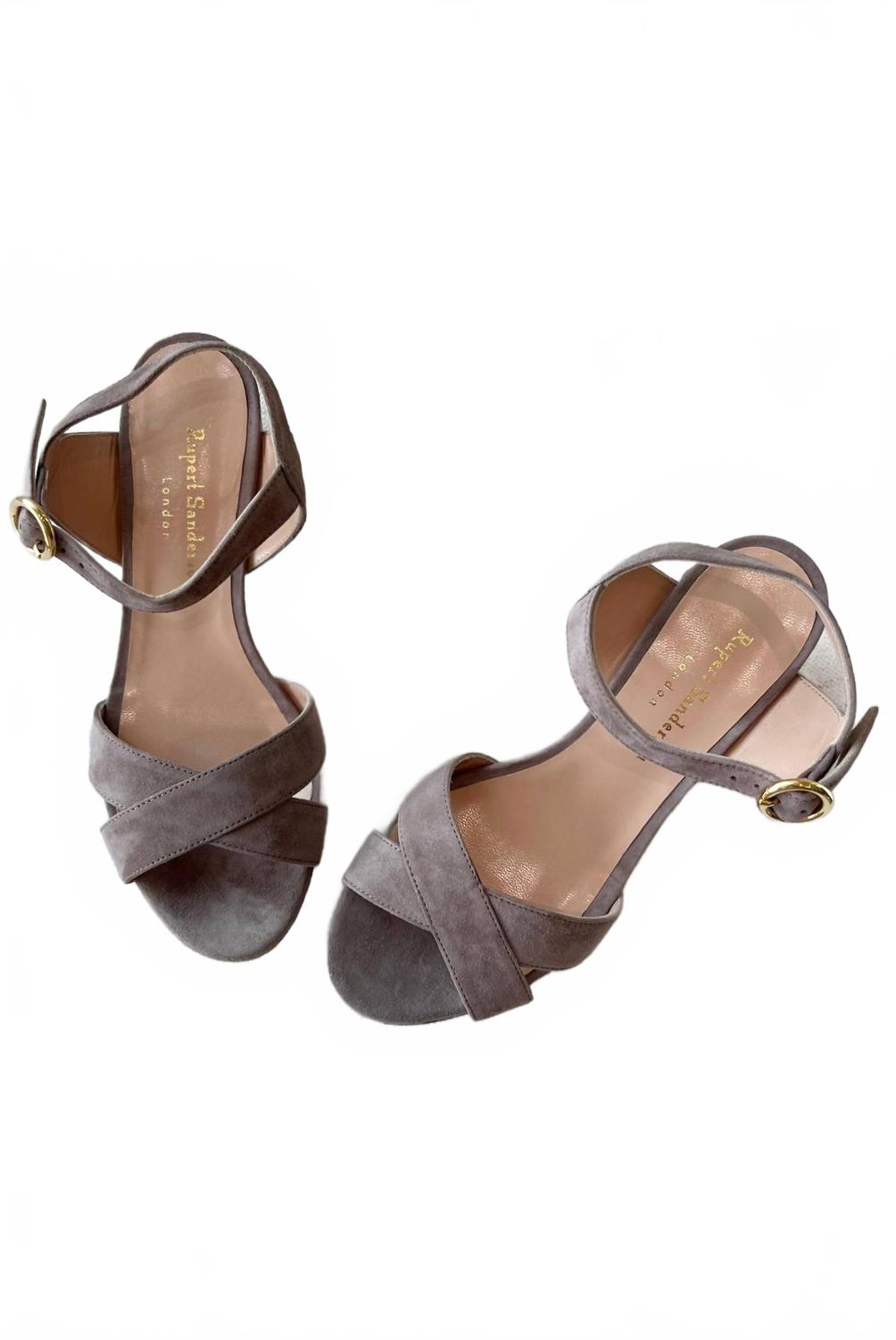 Women's Deidre Suede Heels In Greige