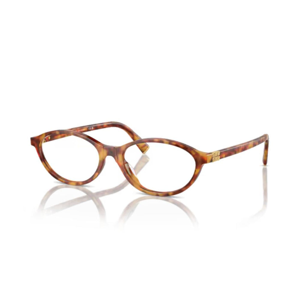 09xv Vista Tortoiseshell Pattern Oval Frame Eyeglasses